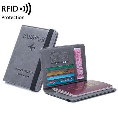 Custom New Unisex RFID Blocking Card holder Leather Passport Cover