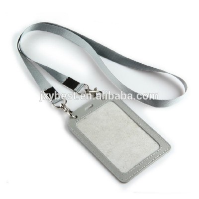 Factory custom promotional Pu Leather work card holder / work card tag / ID Address Name Tag