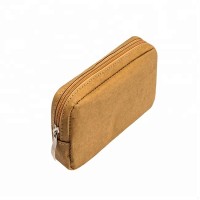 Custom Made Waterproof Washable Kraft Paper Makeup Bag