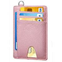 New RFID Blocking Minimalist wallet leather card holder wallet thin card case for men leather money clips